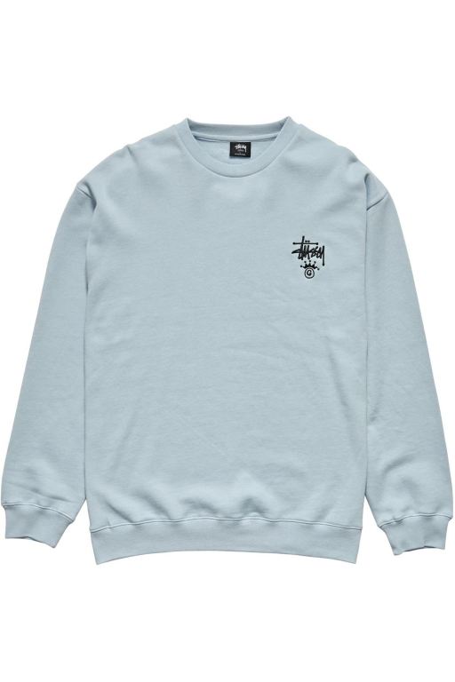 Stussy Mens Copyright Crown Crew Sweaters Blue - CNWOZ3796